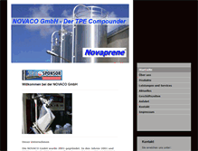Tablet Screenshot of novaprene.com